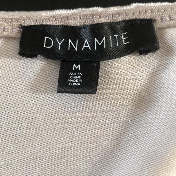 Elegant Crush Velvet V-Neck Bodysuit - Champagne - Picture 3 of 6